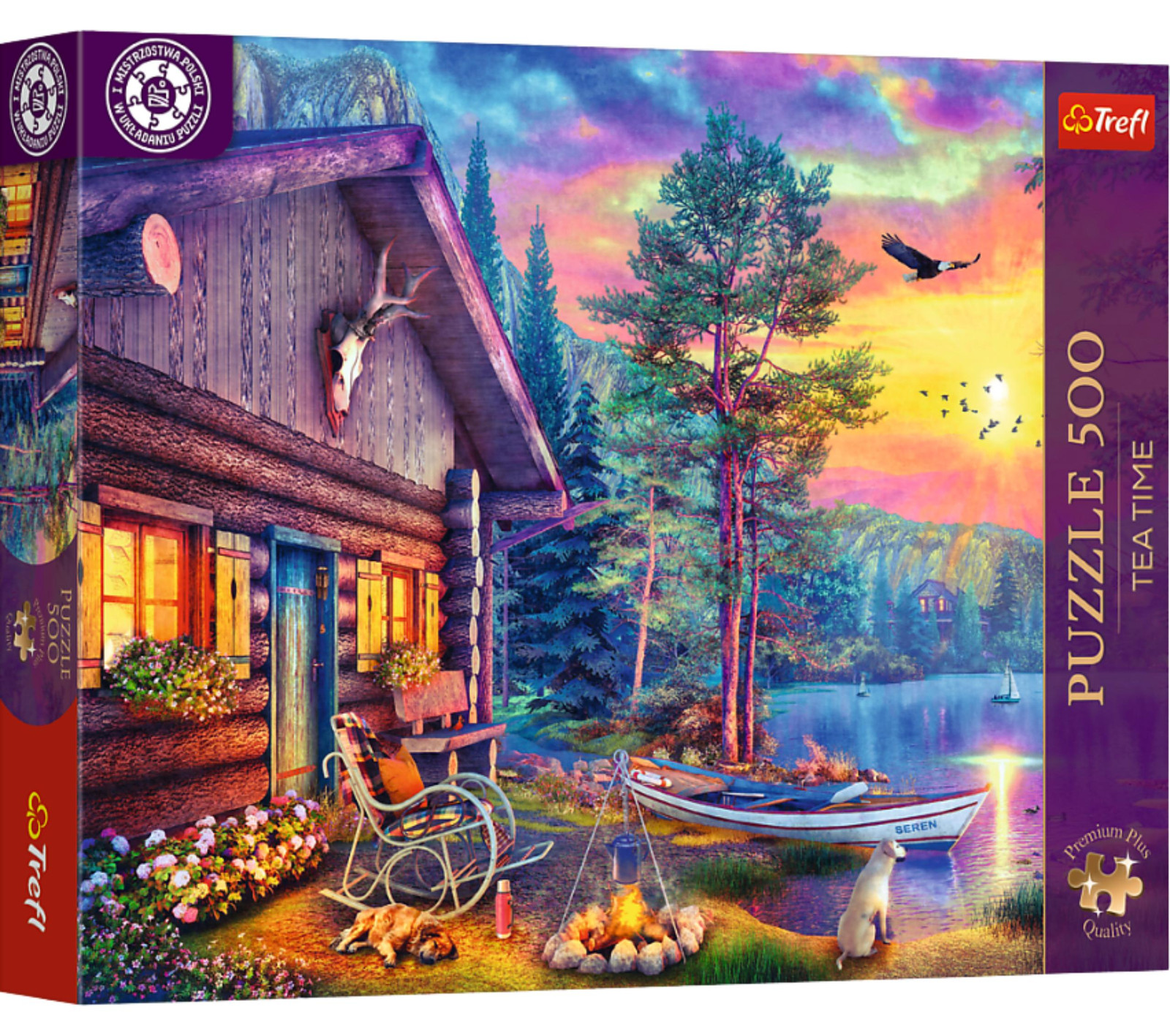 Trefl Puzzel 500 stukjes - Theetijd: haven bij zonsondergang - 37617