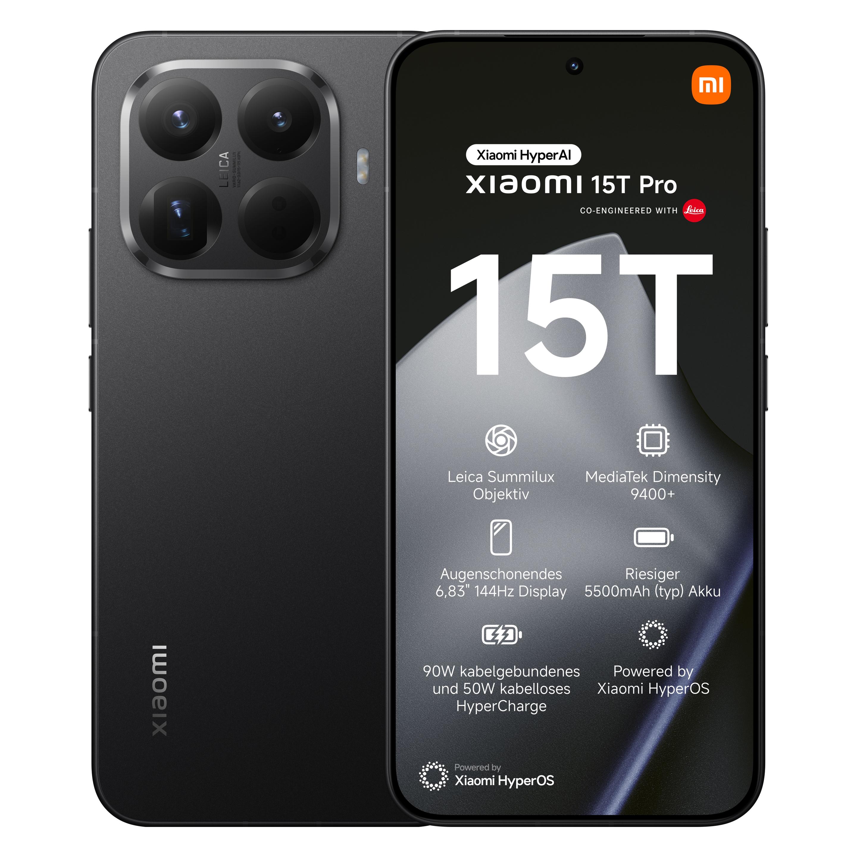 Xiaomi 15T Pro (512 GB, Schwarz, 6.83", Dual SIM, 5G) (MZB0KUQEU)