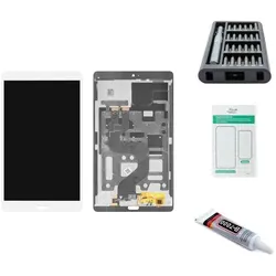 Kaputt.de Huawei MediaPad M3 Display weiss - Premium-Set (Display), Mobilgerät Ersatzteile, Weiss