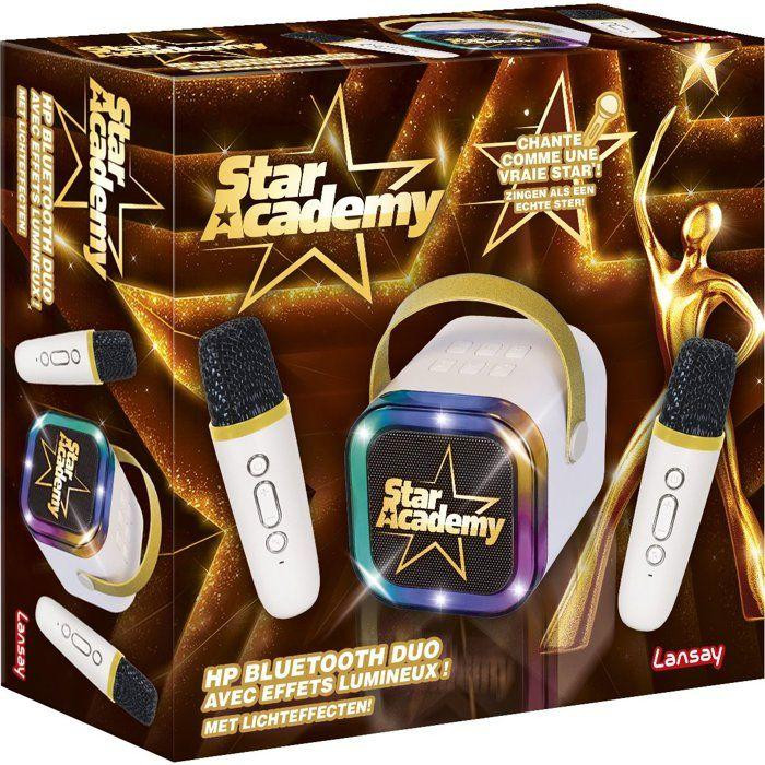 Lansay Star Academy Bluetooth karaoke-systeem met 2 draadloze microfoons