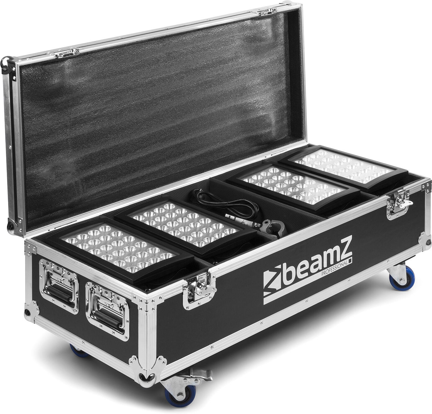 Beamz Pro Flightcase Fl4 Für 4 Stk. Star-Color 240 Oder 360 Wash Lights