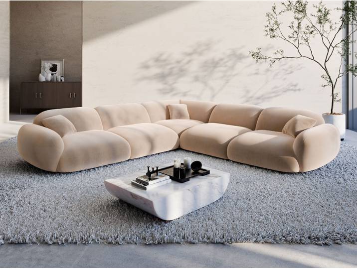 Ecksofa Alcazar L-Form aus Stoff