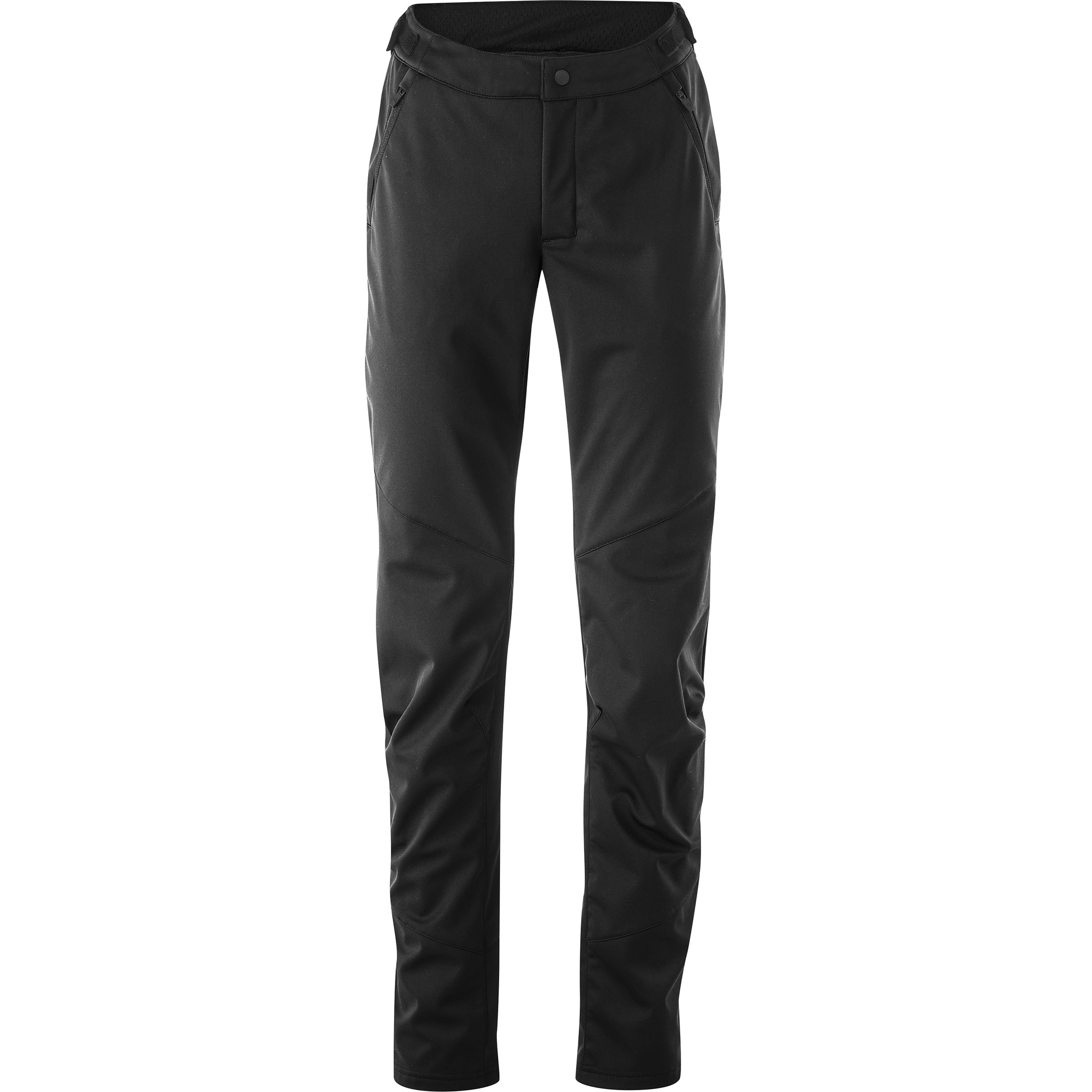 Gonso Adventure Softshell Radhose lang Damen Softshellhose schwarz Größe 5XL Mountainbike | Commuting Widerstandsfähig Wasserabweisend