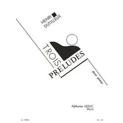 3 préludes pour piano, Fachbücher von Henri Dutilleux