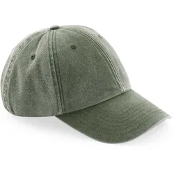 Beechfield Unisex 6-Panel Niedrigprofil Kappe 'Vintage' Klassische Cap B655 vintage olive one size