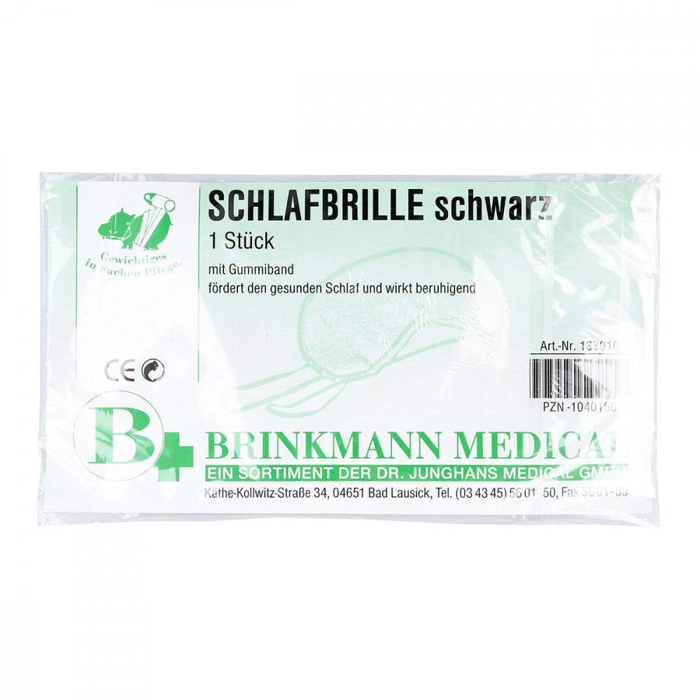 Brinkmann Medical ein Unternehmen der Dr. Junghans Schlafbrille schwarz 01040160