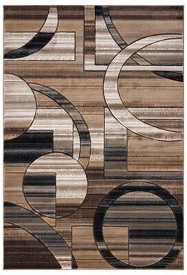 MDA Rugs Orelsi Brown/Beige Polyester Area Rug