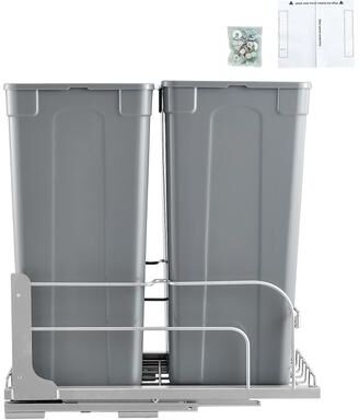 UIMOSO Pull-Out Trash Can, Under Mount Kitchen Waste Container, Heavy Duty Garbage Recycling Bin