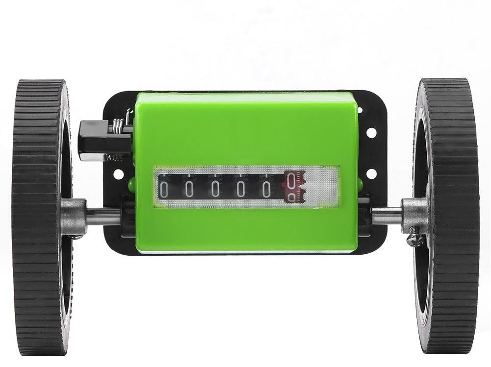 Mechanische lengtemeter met 6 cijfers voor textiel, bereik 99999.9 m