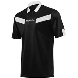 Macron, Herren, Sportshirt, Schiedsrichter-Trikot (L), Weiss, Schwarz