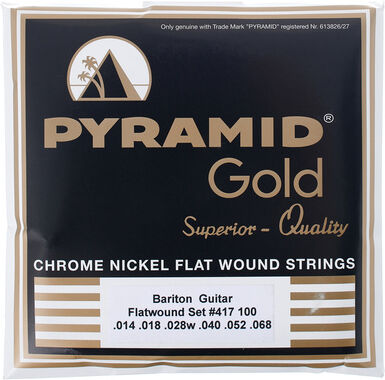 Pyramid 417 Gold Flatwound Baritone 14