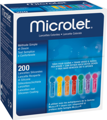 Ascensia Diabetes Care Deutschland GmbH MICROLET Lanzetten farbig 200 St 06691206