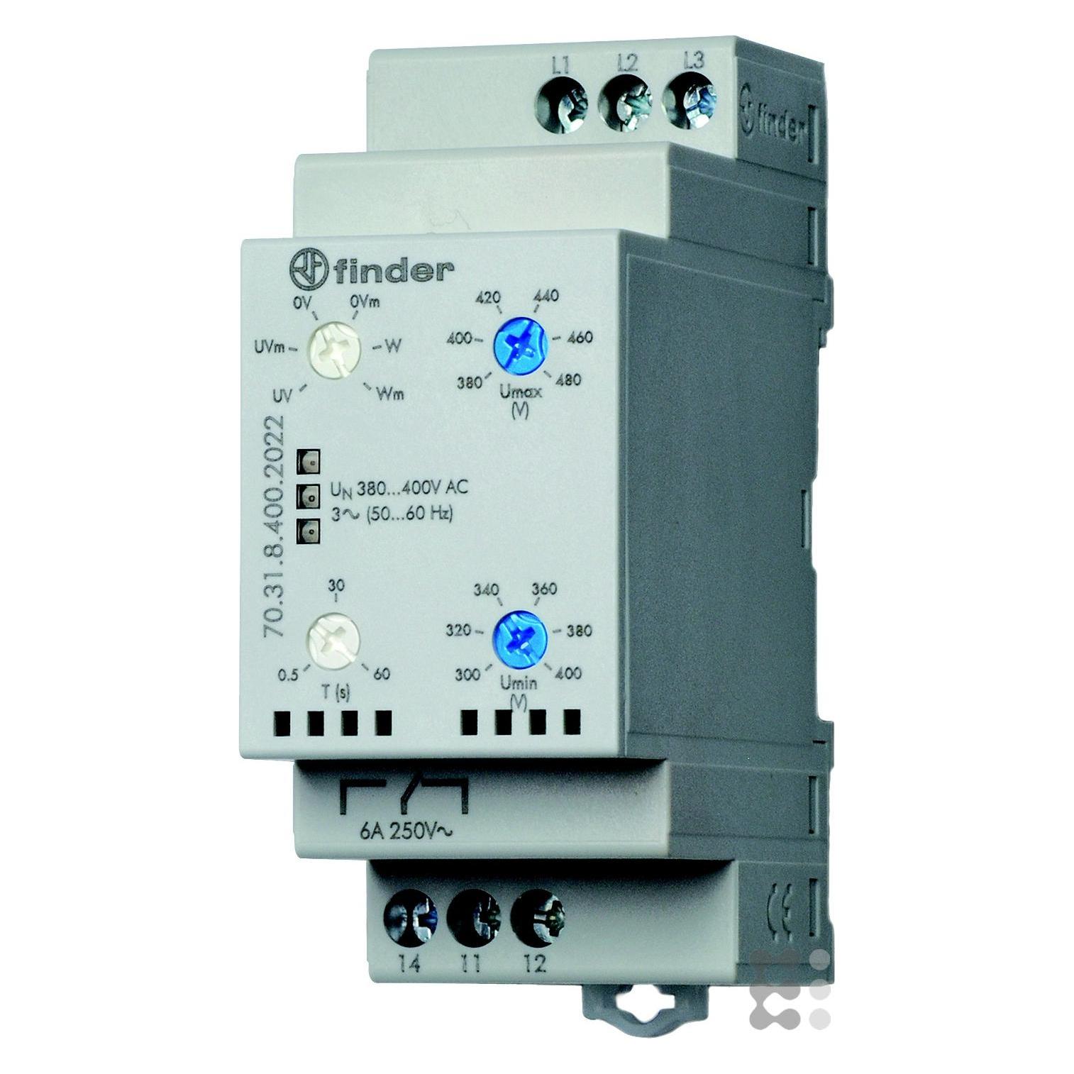 Finder Voltage monitoring relay 380-415V ac,3P (70.31.8.400.2022)