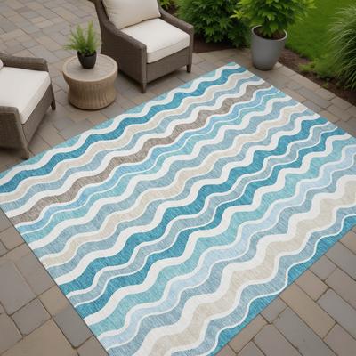 Addison Rugs Machine Washable Indoor/ Outdoor Funky Stripe Chantille Rug