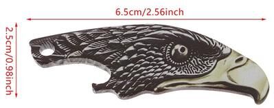 Inspire Select Stainless Steel Eagle Head Bottle Opener Portable Beer Bottle & Jar Lid Opener Keychain Tool eagle Head Shape