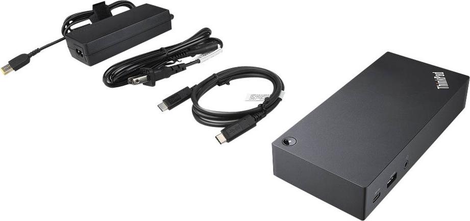 Lenovo 40A90090IT, Kabelgebunden, USB 3.2 Gen 1 (3.1 Gen 1) Type-C, USB Typ-A, USB Typ-C, Schwarz, Kensington, CB,CULUS,EAC,TUV Mark,FCC,ICES, DOC, NOM,KCC, RCM, BSMI, VCCI, CE, LoA