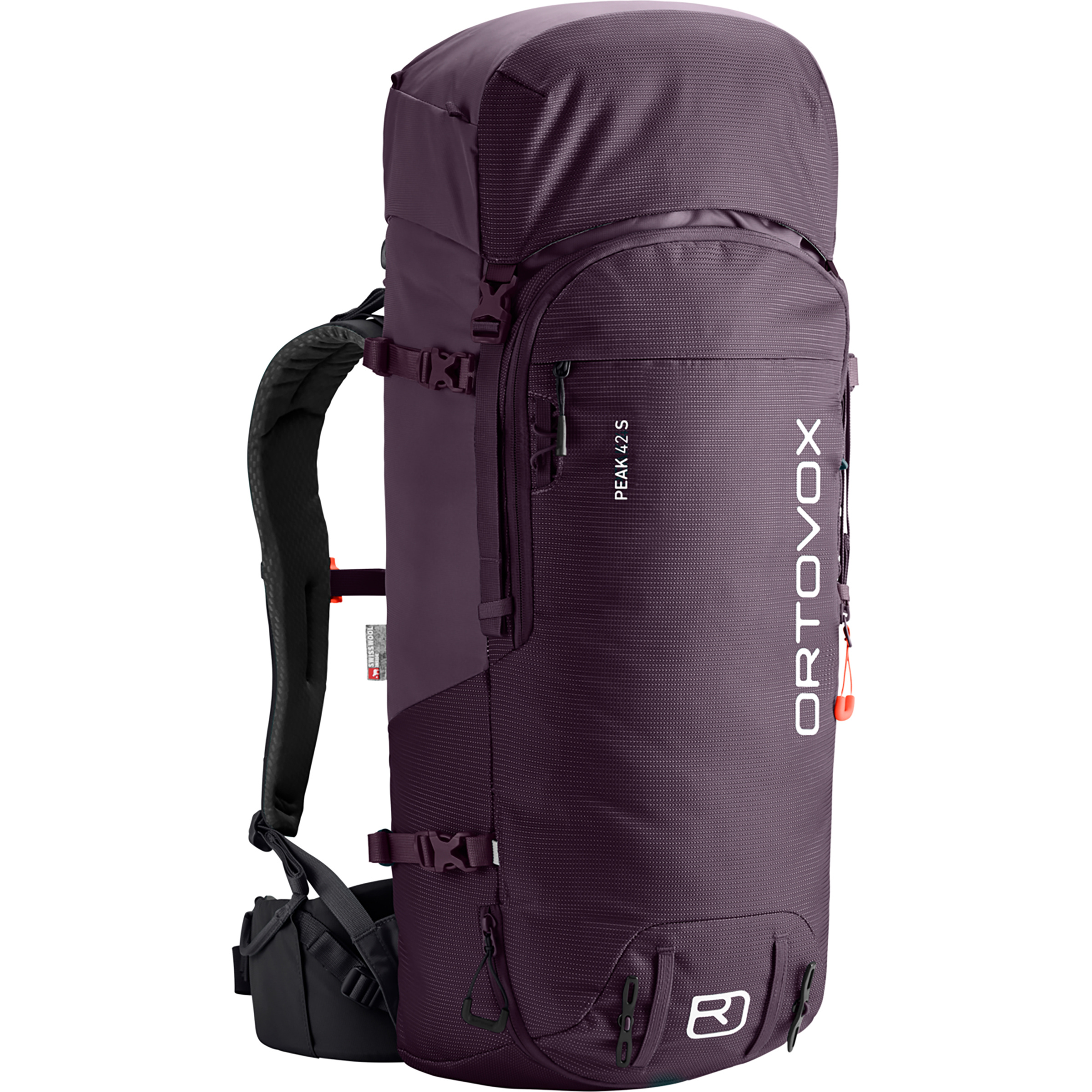 Ortovox Peak 42 S Damen Kletterrucksäcke lila Größe 42L Trekking Merinowolle