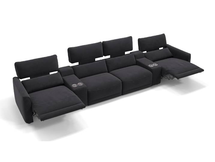 Stoff 4-Sitzer GALA Sofa Heimkino Couch