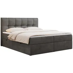 BOXBETT RICO 140/200 Dunkelgrau Velvet - H4