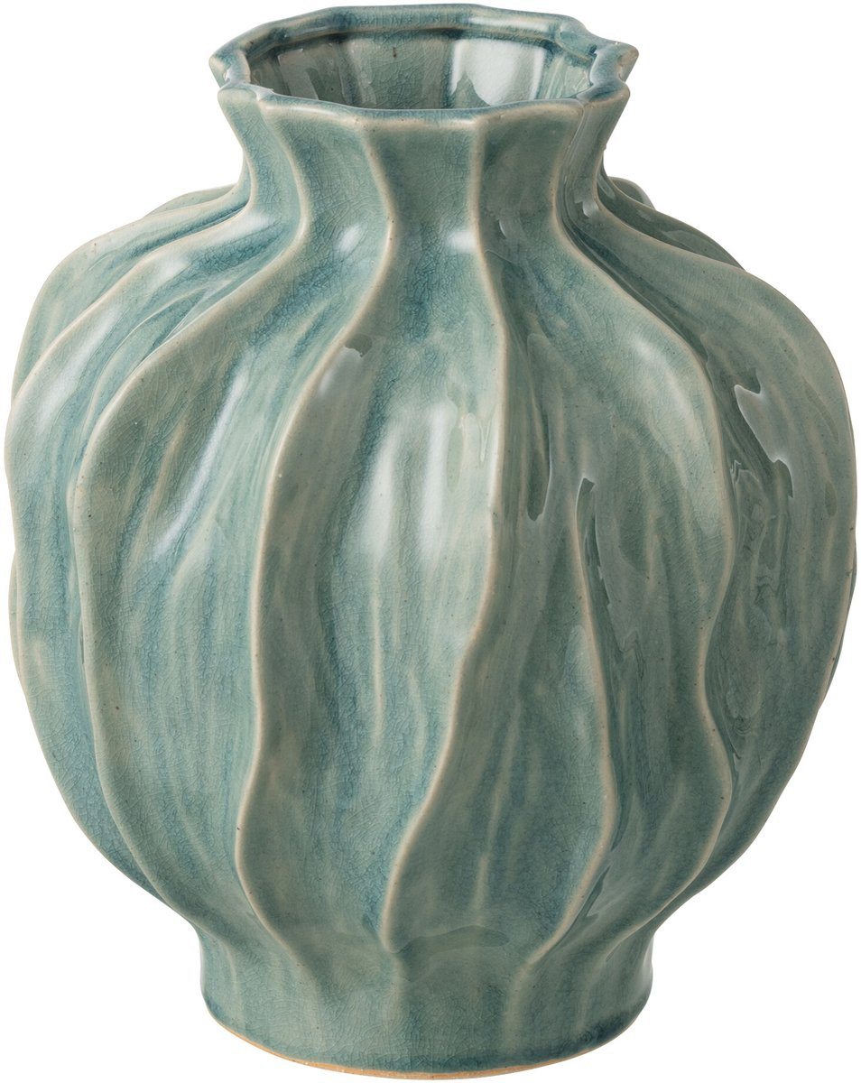J-Line vaas Jules blauw porselein
