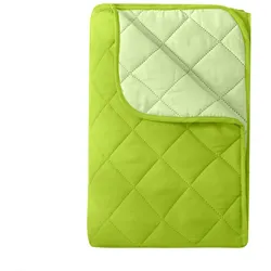 wometo Microfaser Sommer Steppbett 200x200 grün & hellgrün / OEKO-TEX / kochfest 95° / Leichtsteppbett für heiße Tage / ohne Bezug verwendbar