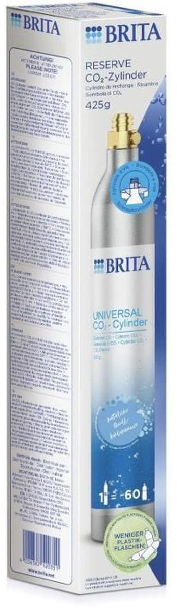 BRITA Reserve CO2-cilinder voor bruismakingsapparaten - Blauw/Zilver - Voor tot 60 liter bruiswater