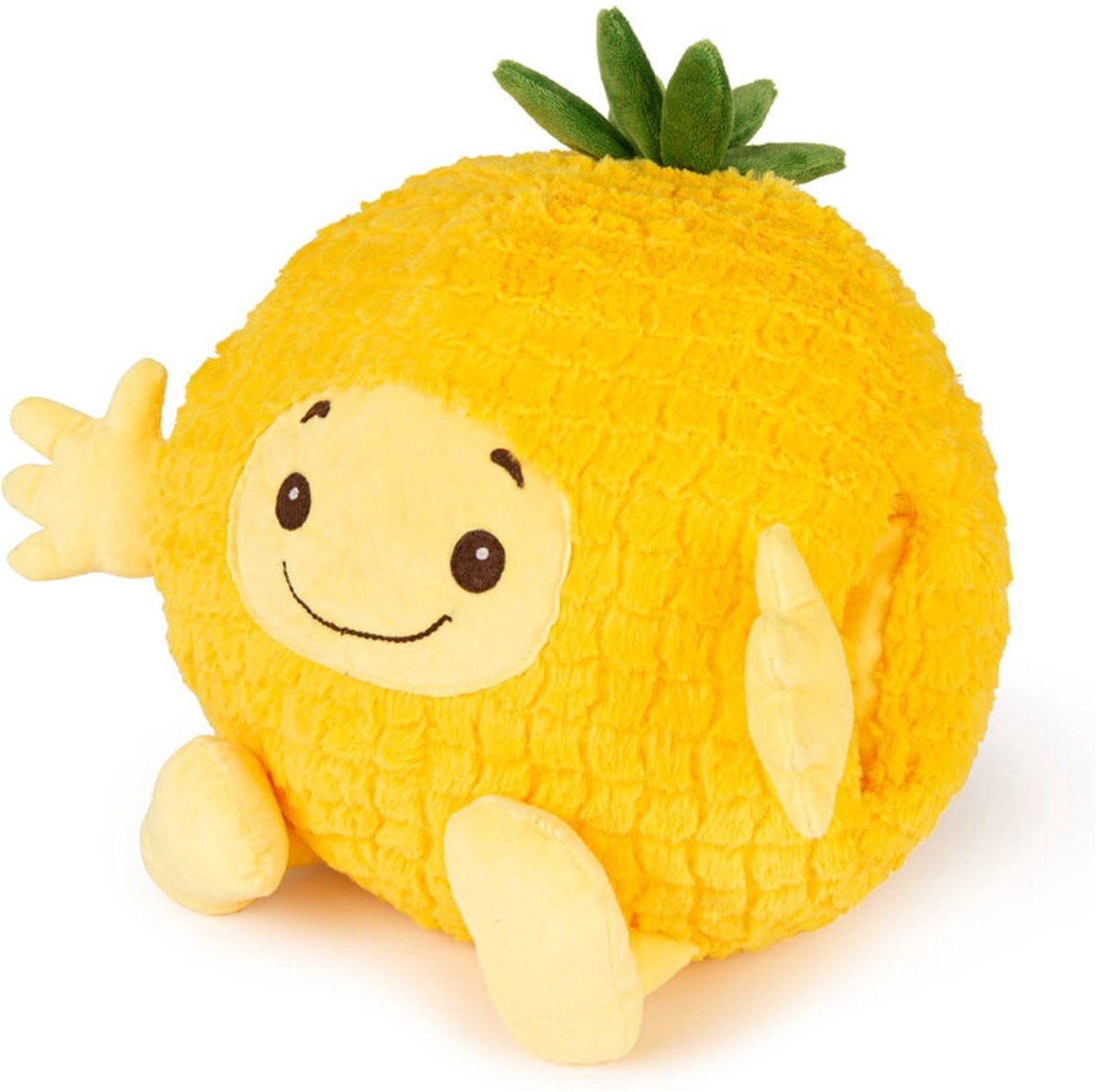 Noxxiez Ananas Handwarmer en Knuffelkussen - Geel