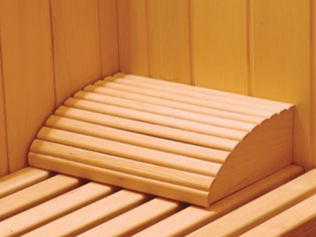 France Sauna Repose-tête ergonomique en bois pour sauna infrarouge ou à vapeur