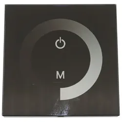 LED Controller dimmer einfarbig für Wandeinbau Touch schwarz