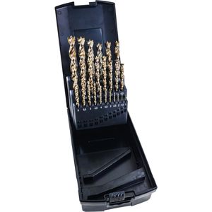 Famag Bohrer 1594.825, HSS-G-Spiralbohrer, 25-teiliges Set, 1-13 mm, Holzbohrer