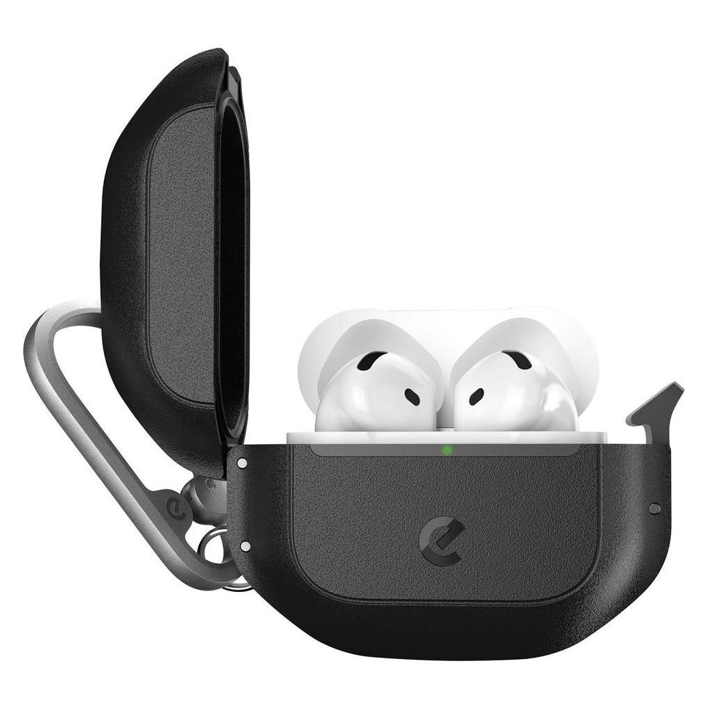 Keybudz ElementProof AirPods 4 Case mit Schloss, Wasserdicht (Kopfhörer Hülle) (AP4_S6_CBK)