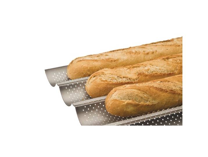 Plaque 4 baguettes perforée 38 x 33 cm Ibili