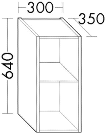 Burgbad Hängeschrank System 30 Preisgruppe 1 Aqua 1000x300x170 Frassino Dekor Cappuccino OSBS030RF6315