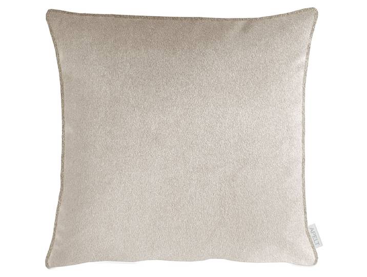 Dekokissen APELT Tyrol , beige (natur, unifarben), B:46cm H:0,5cm L:46cm, Polyester, Dekokissen_Sitzkissen_Kissenhüllen, Dekokissen, in lässigem Lodenlook