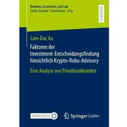 Au:Faktoren der Investment-Entscheidung, Fachbücher von Cam-Duc Au
