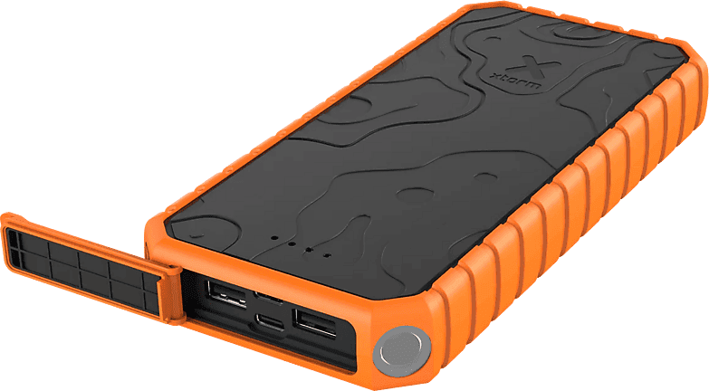 Powerbank - Xtorm XR202, 20000 mAh, 1x USB-C PD/35 W, USB-C/15 2x USB-A 3.0/18 Negro y Naranja