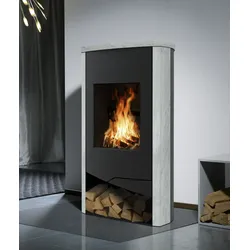 WAMSLER Kaminofen N-Line Nevada - Naturstein Serpentino, 5 kW