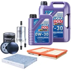 Inspektionspaket Mahle Inspektionskit Liqui Moly 0W-30 für SKODA FABIA III Estat