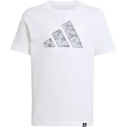 ADIDAS Kinder Shirt mit Camouflage-Grafik für Kinder, Größe 164 in Weiß WHITE