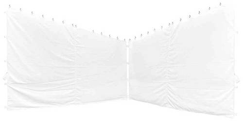 Siena Garden J05233 Seitenteile zu Pavillon Berlino 3x3 m, weiß, 2er Set Bezug aus Polyester, 160g/m² in weiß, 2 Stück