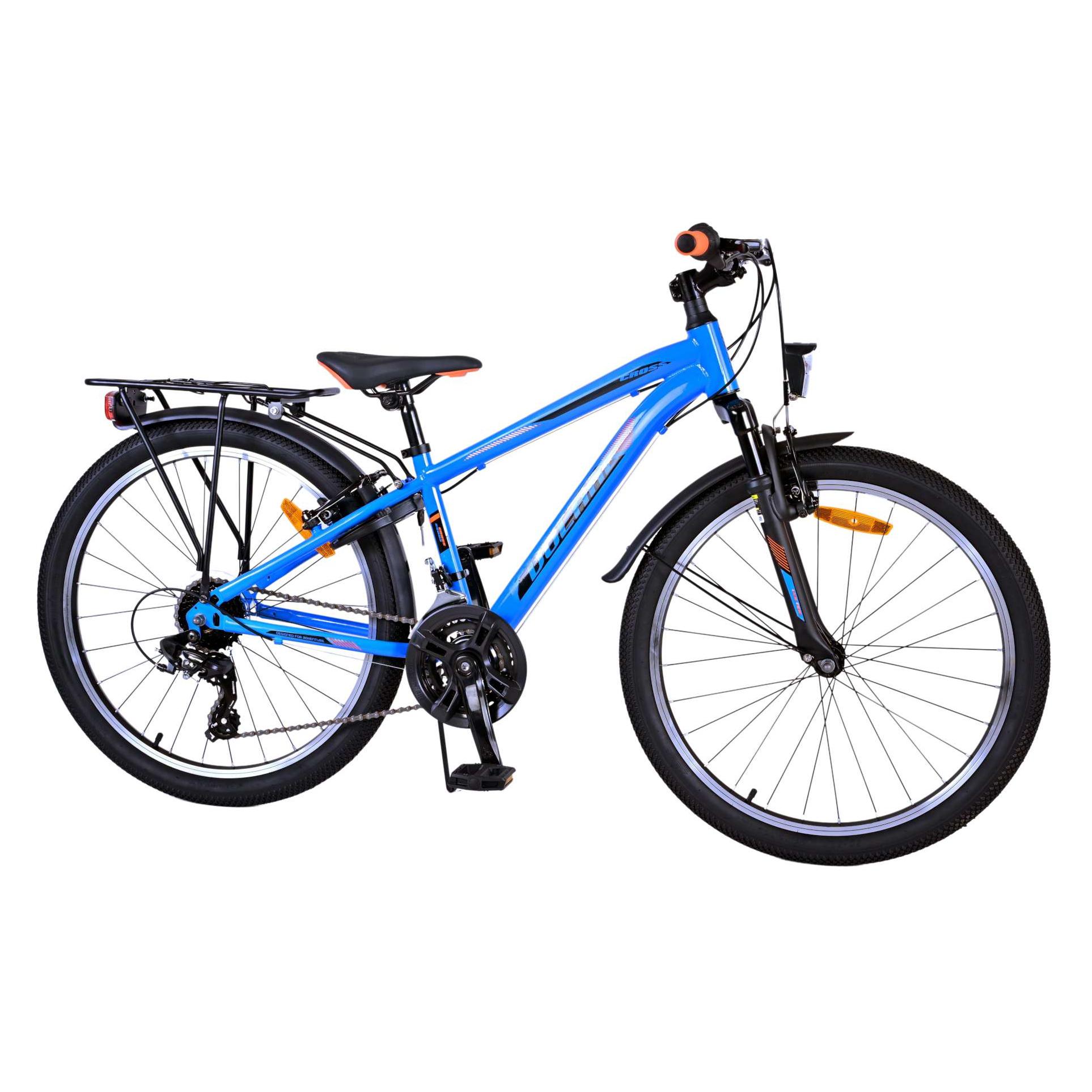 Volare Cross Kinderfiets - Jongens - 24 inch - Blauw - 18 versnellingen (24") (22541)