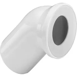 Klosett-Anschlussbogen 45 Grad DN 100x135mm, weiß