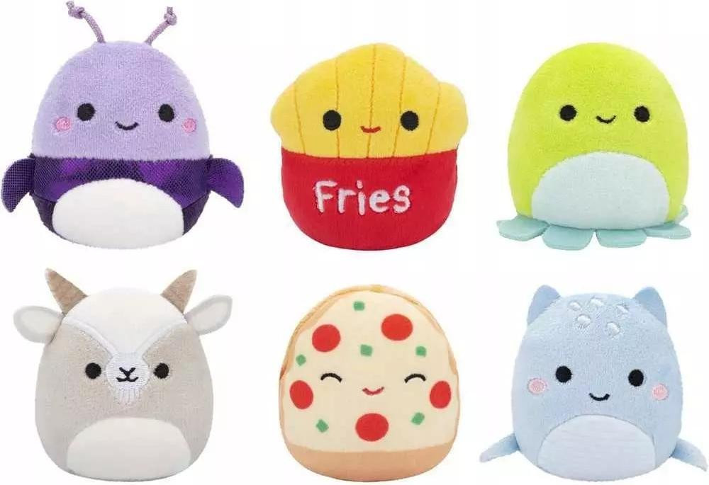 Squishmallows Micromallows set van 6 pluche figuurtjes, 6 cm