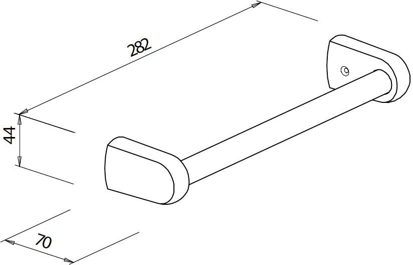 Bravat Metasoft Badewannengriff 28 cm