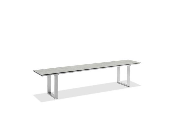 Niehoff Garden Gartenbank, Grau, Metall, 160x46x40 cm, Gartenmöbel, Gartenbank