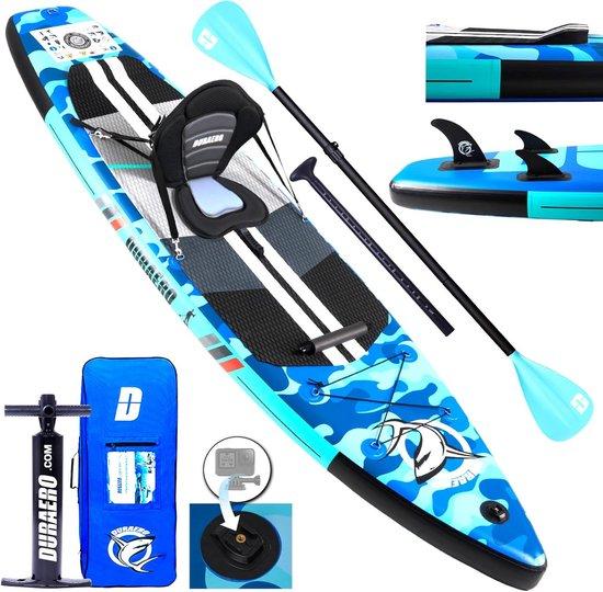 Famanu Stand Up Paddle Board Set Komplett mit Doppelpaddel und Kajakstuhl