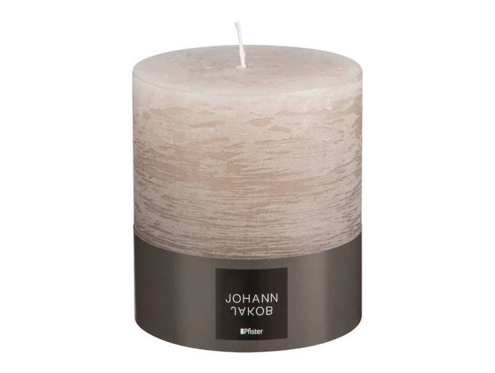 Zylinderkerze Adagio, Johann Jakob, taupe, Wachs