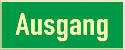 Schild Ausgang, HLK, Kunstoff, langleuchtend