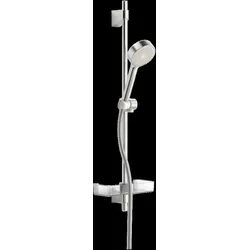 HANSA HANSABASICJET Wandstangen-Brausenset, Länge 764 mm, Anti-Kalk-Technik, 1-strahlig, Durchmesser 95 mm, 44780113