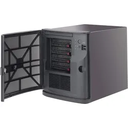 Supermicro SC721 TQ-350B (Mini-ITX), PC Gehäuse, Schwarz